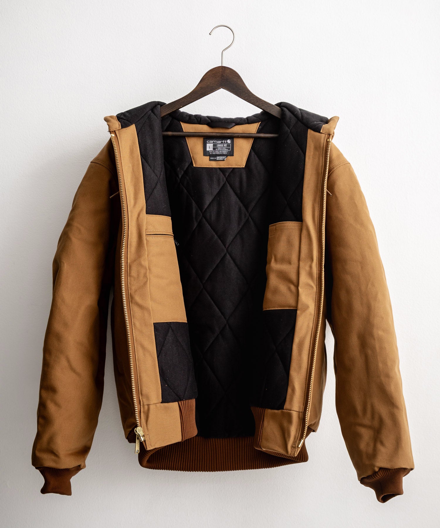 Carhartt カーハート DUCK QUILTED FLANNEL-LINED ACTIVE JACKET オーバーサイズアクティブフードジャケット 15385
