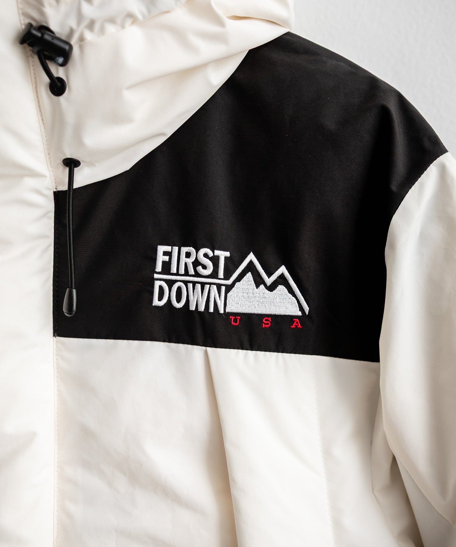 FIRST DOWN ファーストダウン WRAP DOWN PARKA DICROS MAURI フード付きラップダウンジャケット F942010 14980