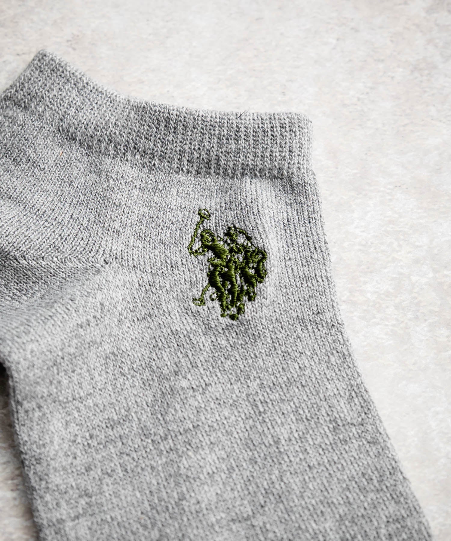 U.S. POLO ASSN. ユーエスポロアッスン ワンポイントロゴ刺繍3足アソートアンクル/くるぶし丈ソックス 15070