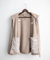 日本未展開モデル THE NORTH FACE WHITE LABEL COMFY ALPHA FLEECE ZIP UP ザ・ノースフェイス ホワイトレーベル ワンポイントロゴ刺繍スタンドカラーシャギーボアフリースジャケット 16563