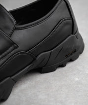 フェイクレザー/スエード厚底スニーカーローファー 15290