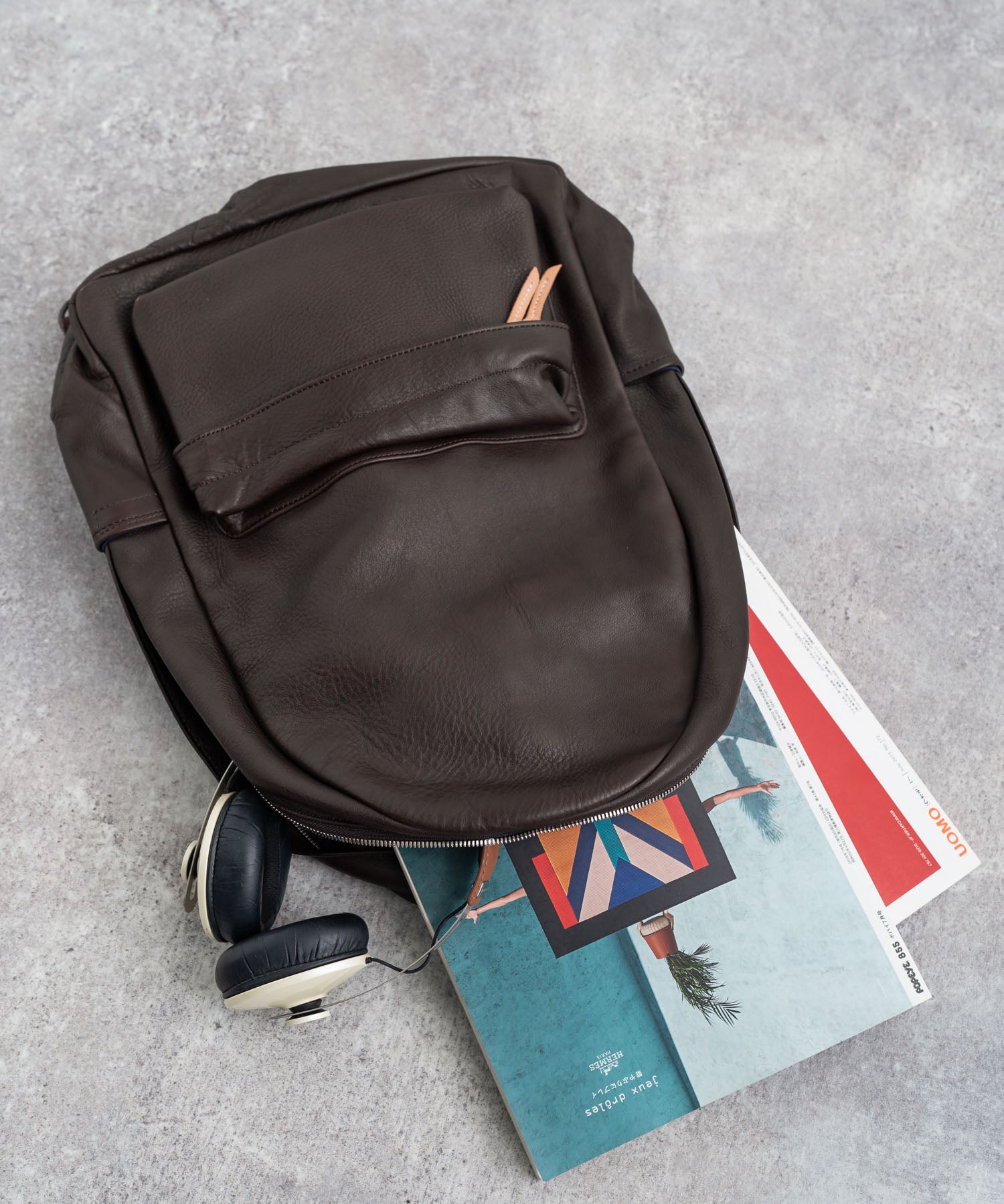 Butler Verner Sails バトラーバーナーセイルズ 日本製国産ヌメ革シュリンクレザーリュック JA-1992 7015