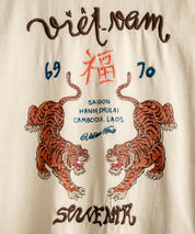 KRIFF MAYER クリフメイヤー オーバーサイズスーベニア刺繍クルーネック長袖Tシャツ(虎) /ロンT 2537203 15603