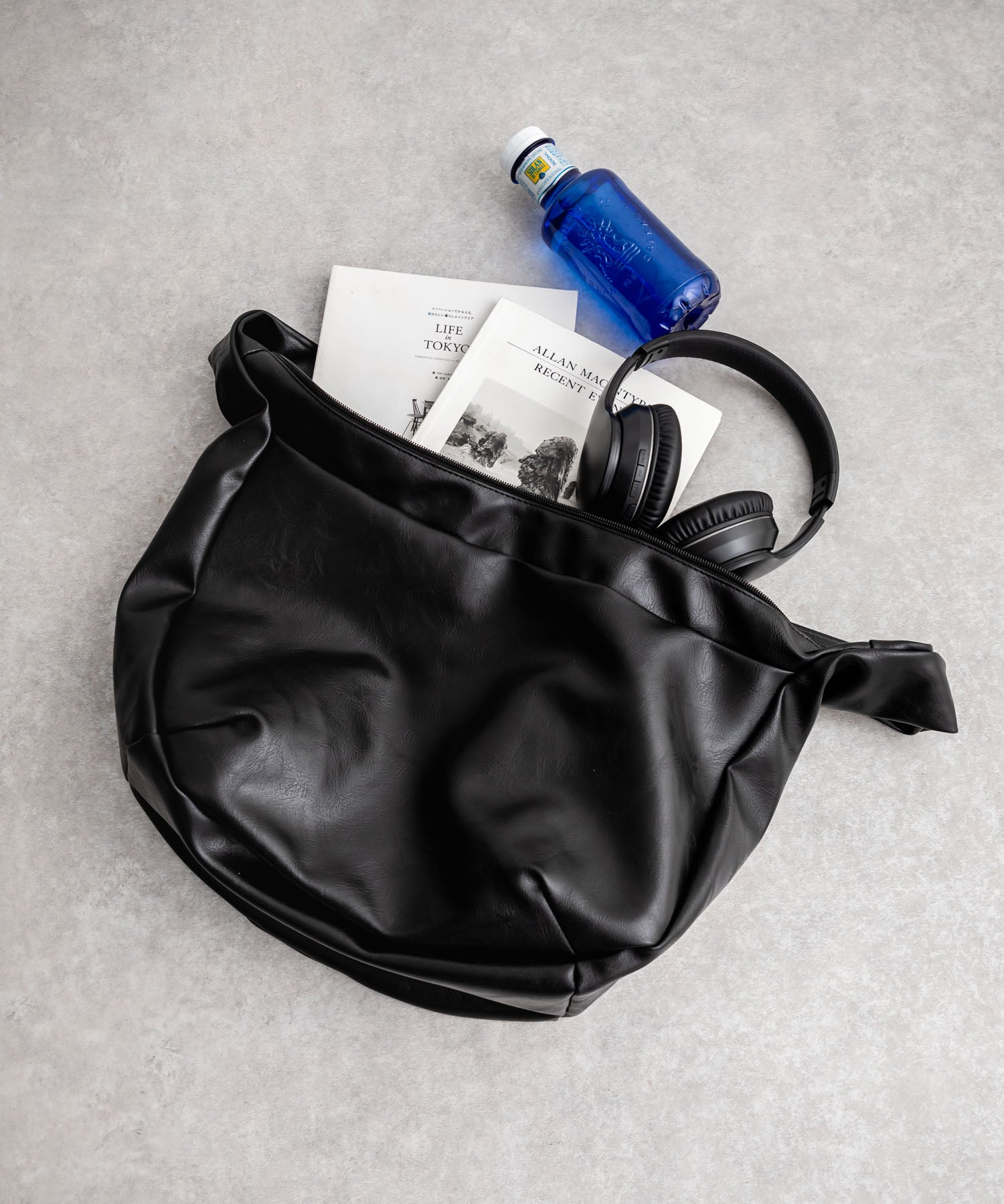 PUレザー ビッグショルダーバッグ 14290