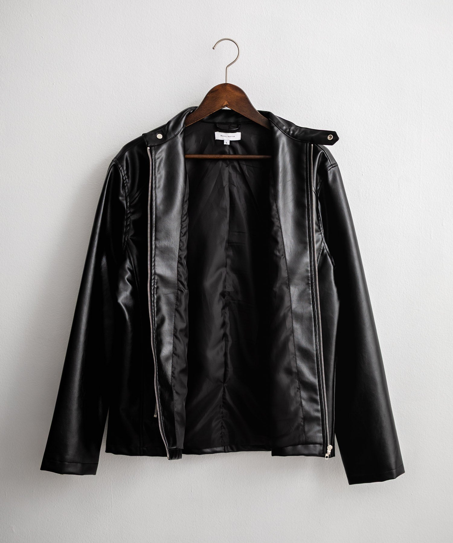 PUレザーシングルライダースジャケット　14681