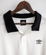 UMBRO アンブロ 別注コラボ オーバーサイズ鹿の子ワンポイントロゴ刺繍半袖ポロシャツ