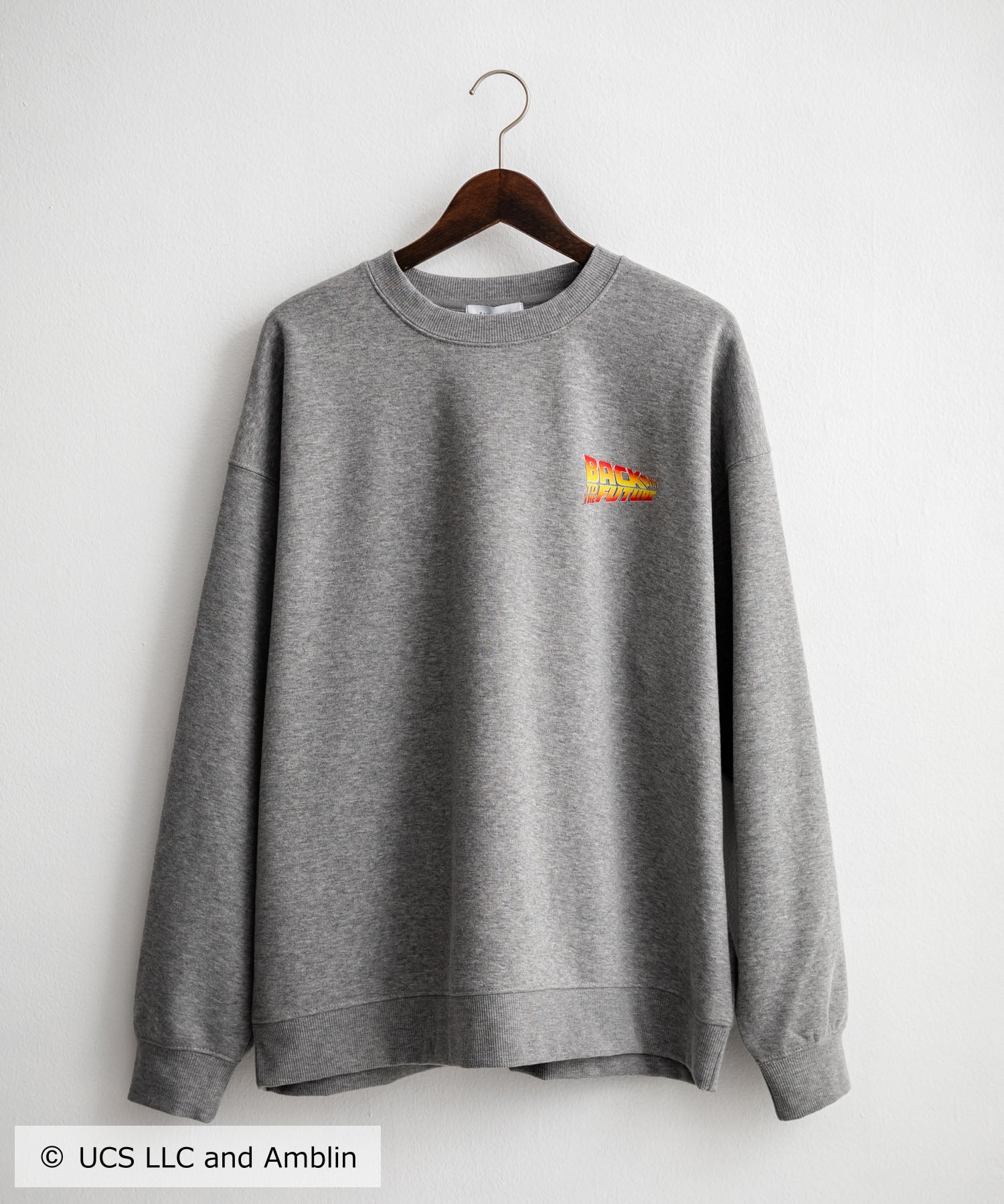 Universal City Studios LLC 別注コラボ オーバーサイズヴィンテージライクグラフィックプリント裏起毛スウェットトレーナー 15115