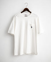 U.S.POLO ASSN. ユーエスポロアッスン バックプリント/無地/ボーダー オーバーサイズクルーショートスリーブTシャツ