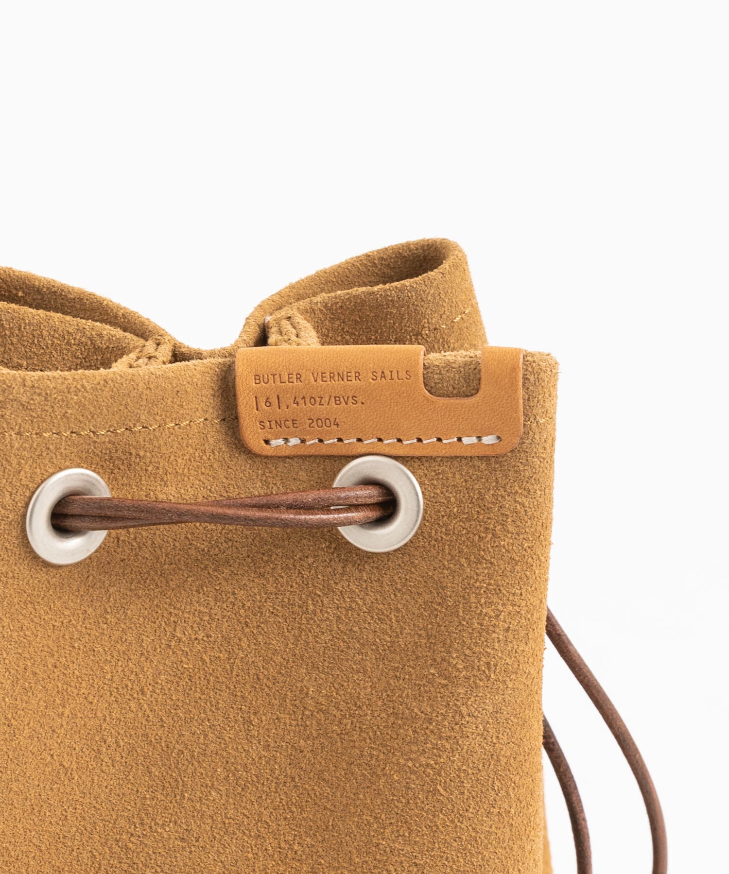 Butler Verner Sails バトラーバーナーセイルズ 日本製/国産 モールドレザー巾着スエードレザーショルダーバッグ JA-2685 11940