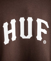 HUF ハフ ARCH P/O HOODIE オーバーサイズアーチロゴプリント裏起毛プルオーバーパーカー 15020