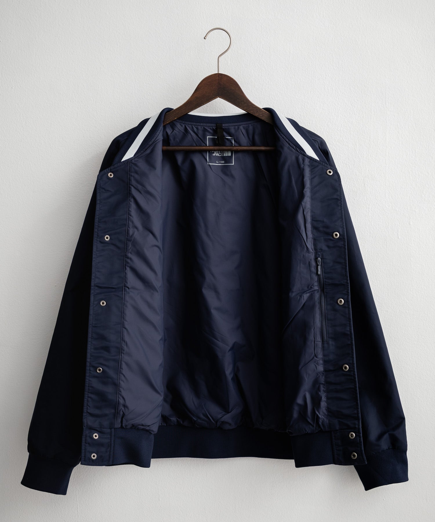 THE NORTH FACE ザ・ノースフェイス M'S BRETON JACKET ワンポイントロゴ刺繍スタジャン/ナイロンジャケット 15886