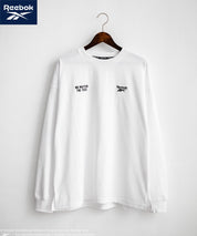 Reebok リーボック オーバーサイズ両胸ロゴ刺繍ロングスリーブTシャツ	14835