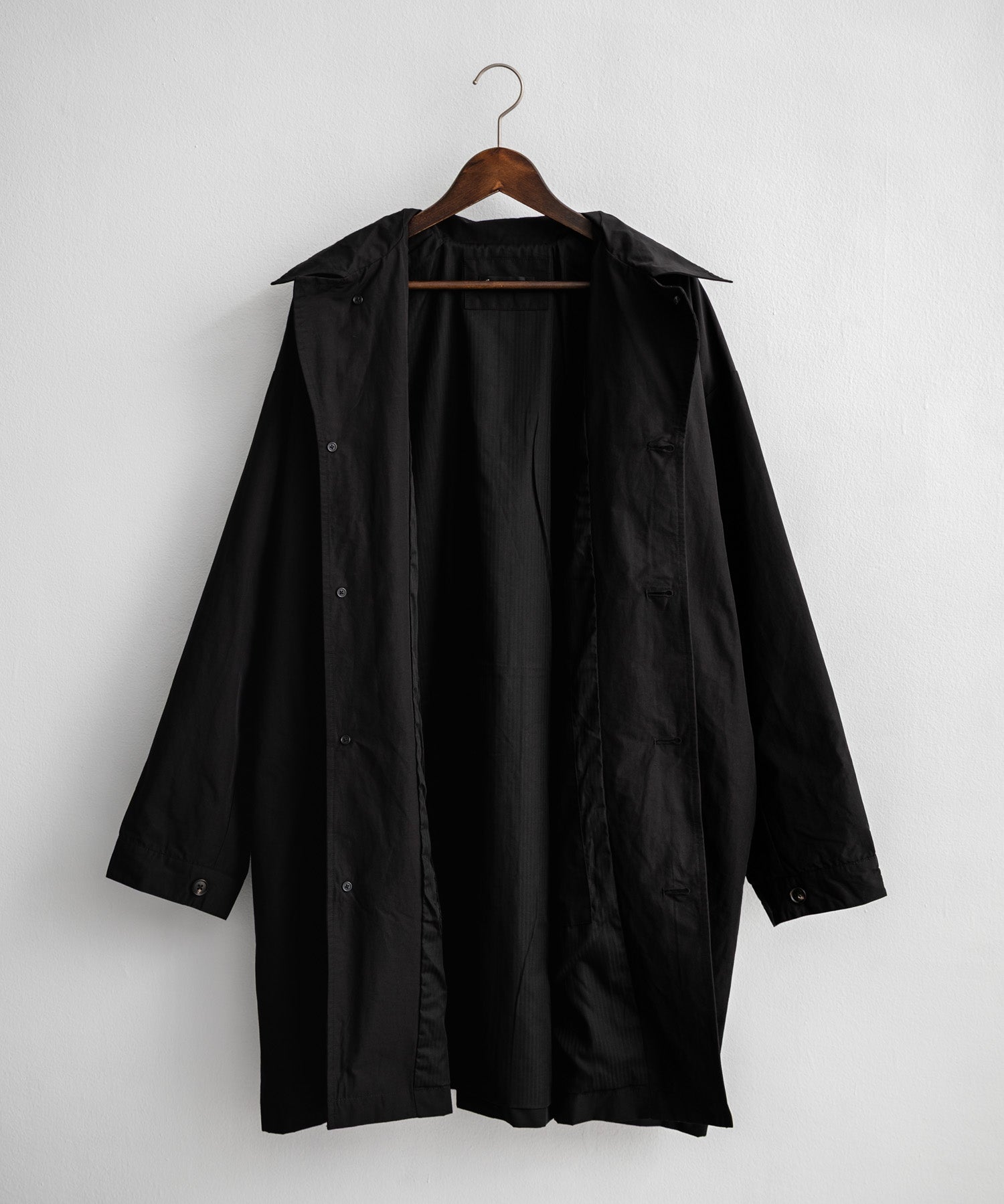Audience オーディエンス 綿ナイロン高密度ポプリン M-51ロング丈モッズステンカラーコート AUD7356 15253