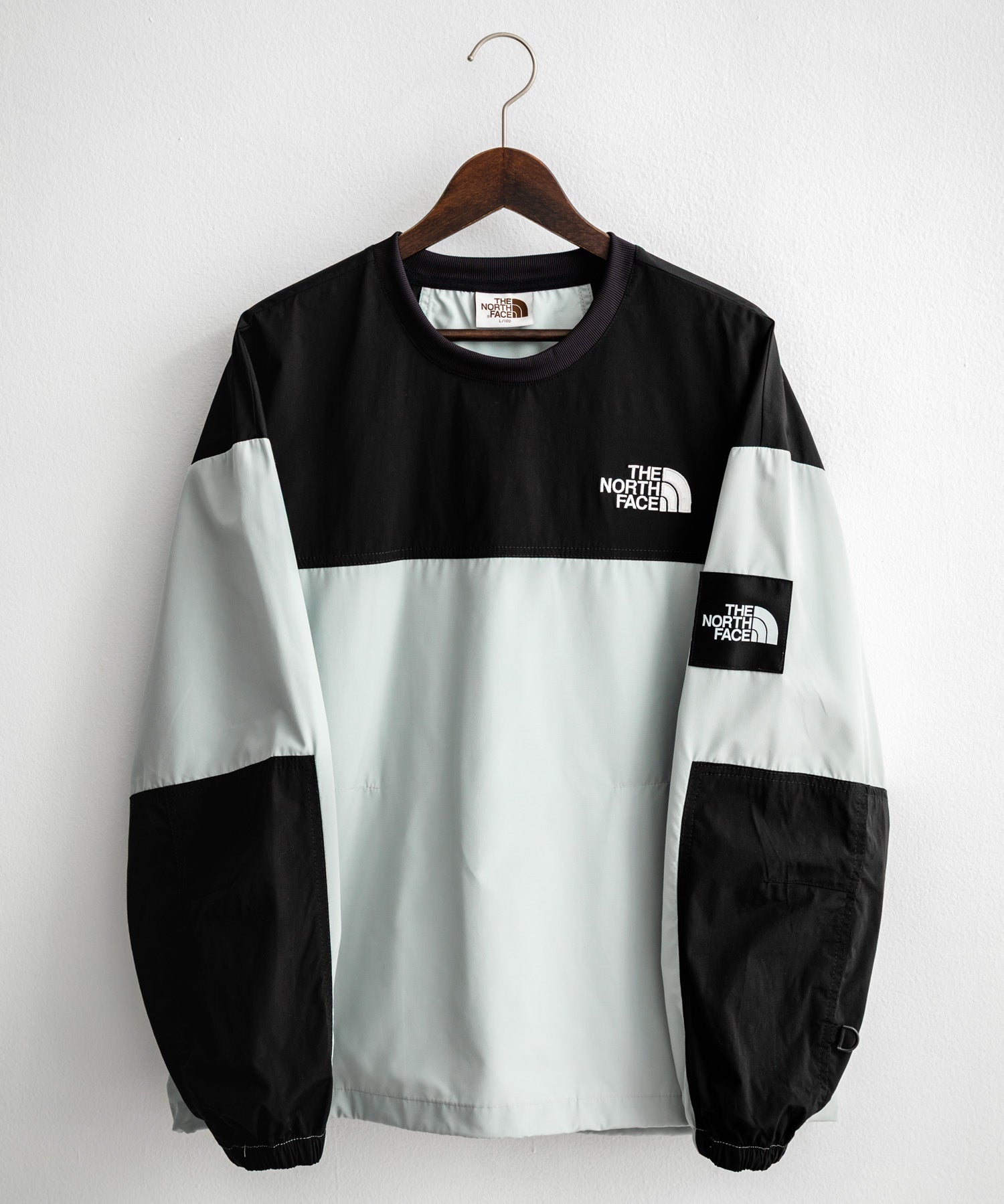 日本未展開モデル THE NORTH FACE ザ・ノースフェイス ALBANY CREWNECK 長袖ナイロンクルーネックプルオーバー 14477