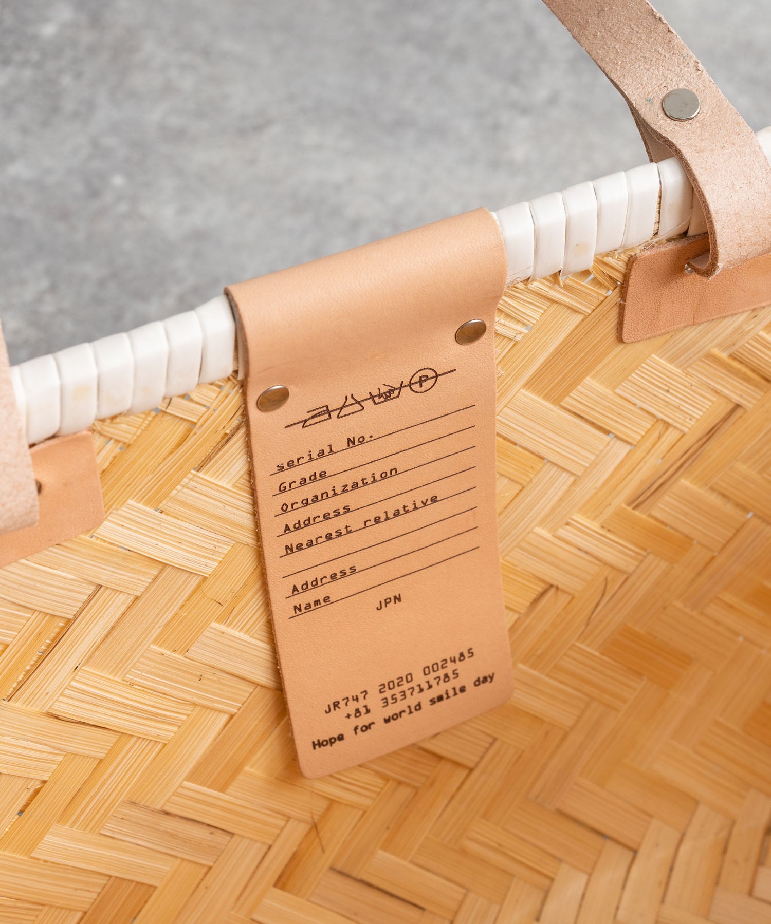 Butler Verner Sails バトラーバーナーセイルズ バンブー×本革マーケットバスケットSサイズ VR-2502 12336