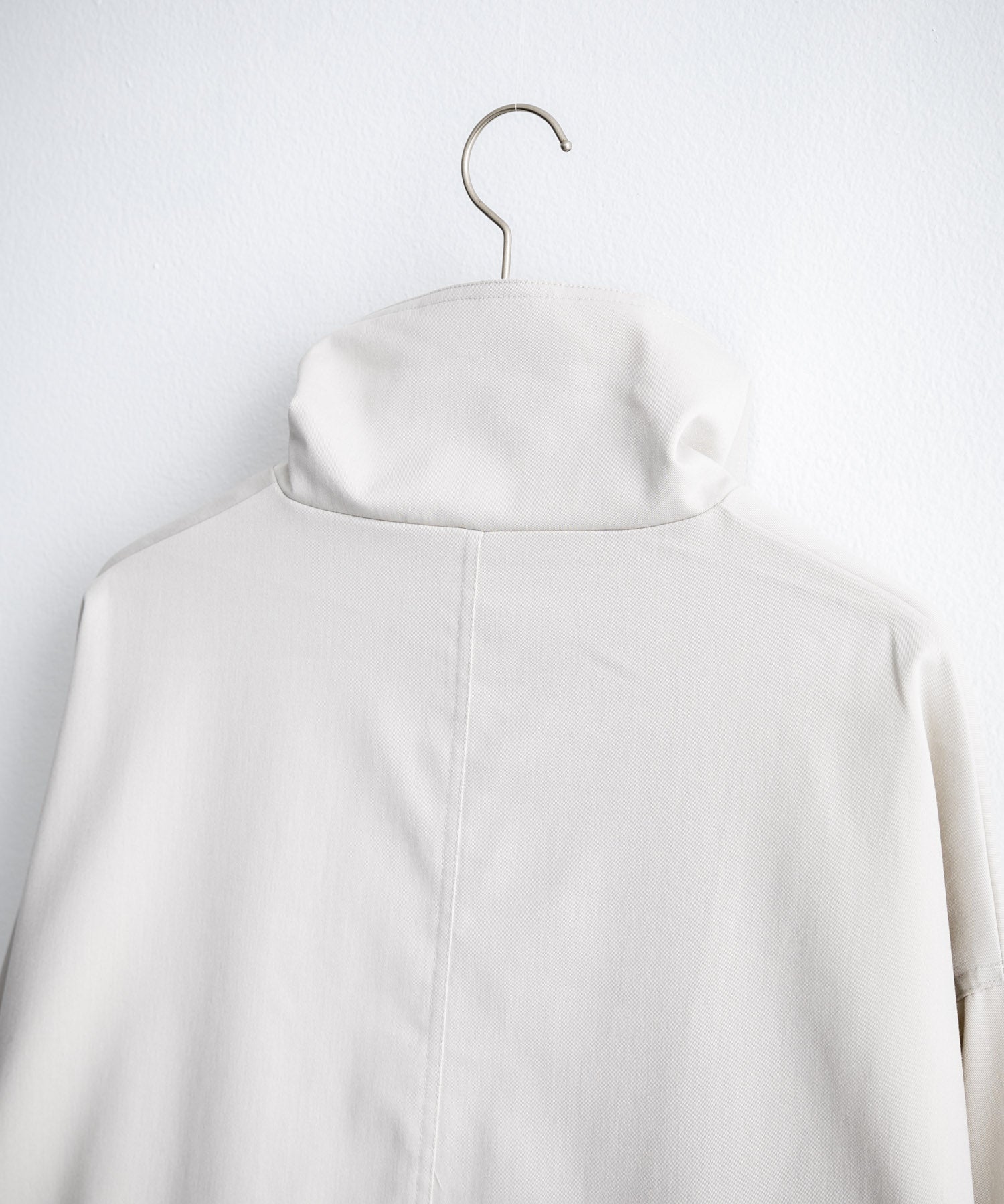 オーバーサイズTRストレッチスタンドカラージャケット ジップアップショートブルゾン 14120