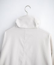 オーバーサイズTRストレッチスタンドカラージャケット ジップアップショートブルゾン 14120