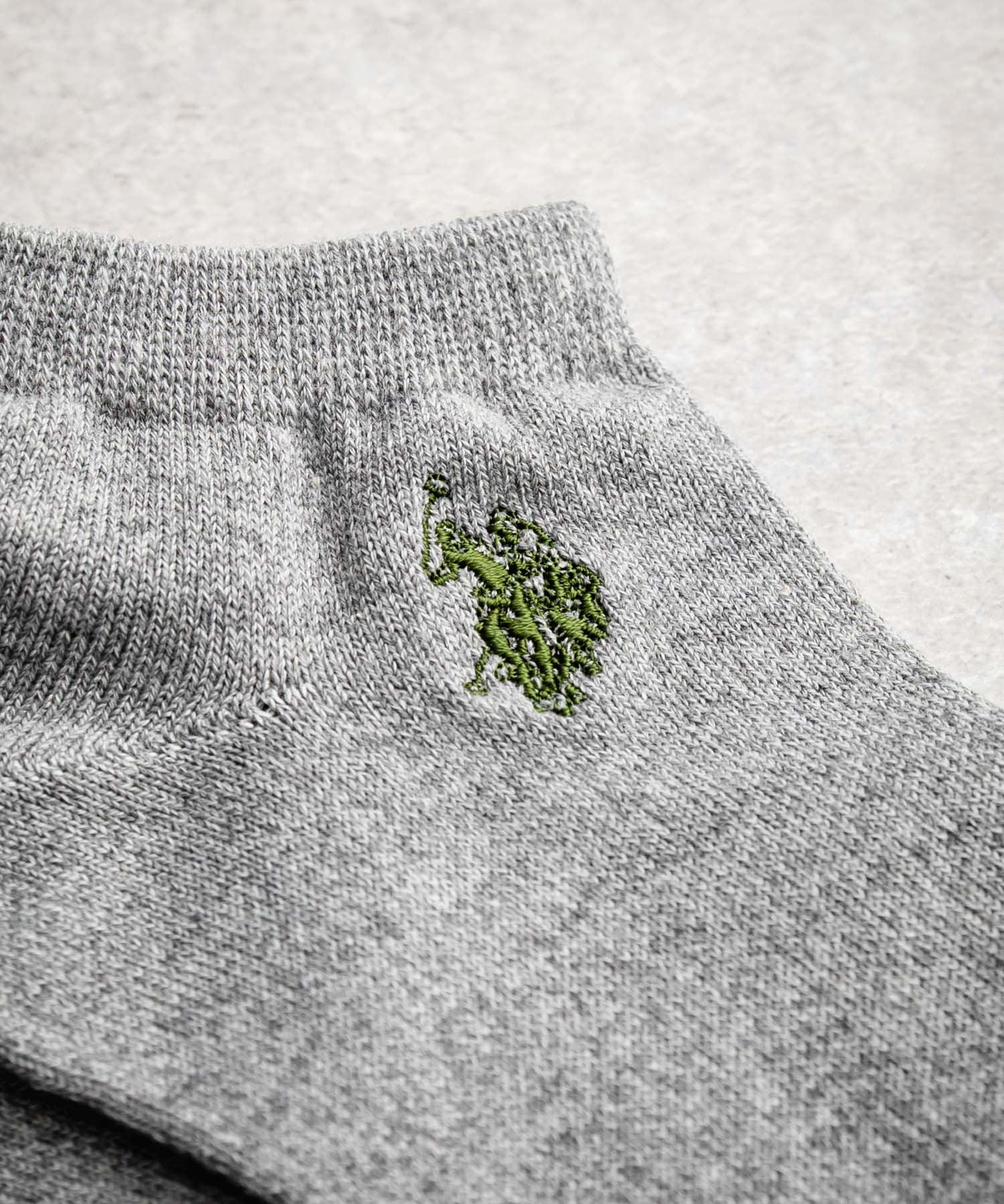 U.S. POLO ASSN. ユーエスポロアッスン ワンポイントロゴ刺繍3足アソートアンクル/くるぶし丈ソックス 15067