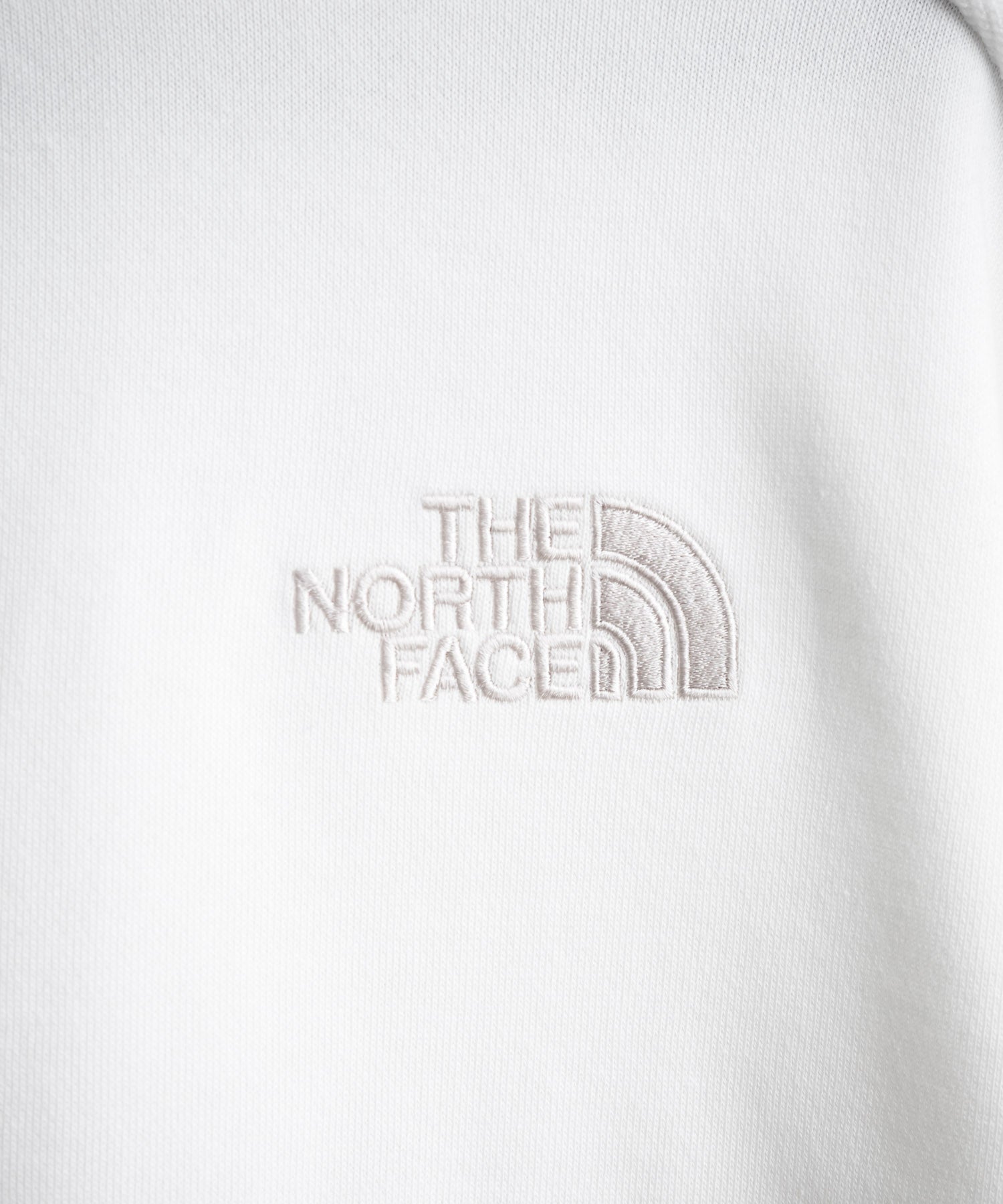 日本未展開モデル THE NORTH FACE ザ・ノースフェイス WHITE LABEL ホワイトレーベル EXPLORE SWEATSHIRTS アップリケ刺繍裏毛長袖スウェット/アーチロゴトレーナー 16595
