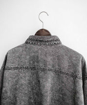 ヴィンテージライク オーバーサイズデニムワークシャツジャケット 15379