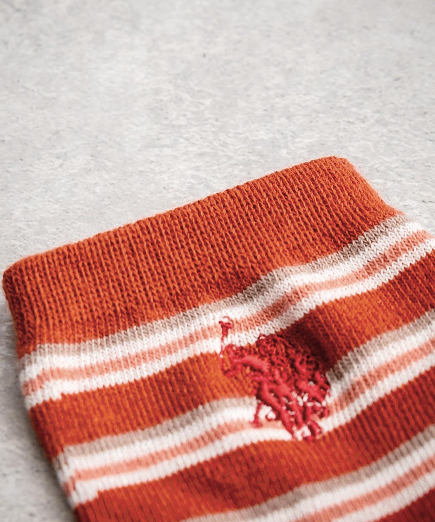 U.S. POLO ASSN. ユーエスポロアッスン マルチボーダーワンポイントロゴ刺繍3足アソートクォーター丈ソックス 15071