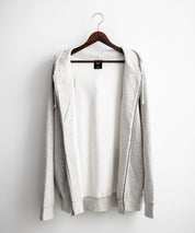 HUF ハフ ALL CAPS F/Z HOODIE オーバーサイズ裏起毛ワンポイントロゴ刺繍フルジップパーカー 15058