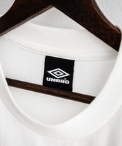 UMBRO アンブロ 別注コラボ オーバーサイズサイドライントラックワンポイントロゴ刺繍クルーネック半袖Tシャツ