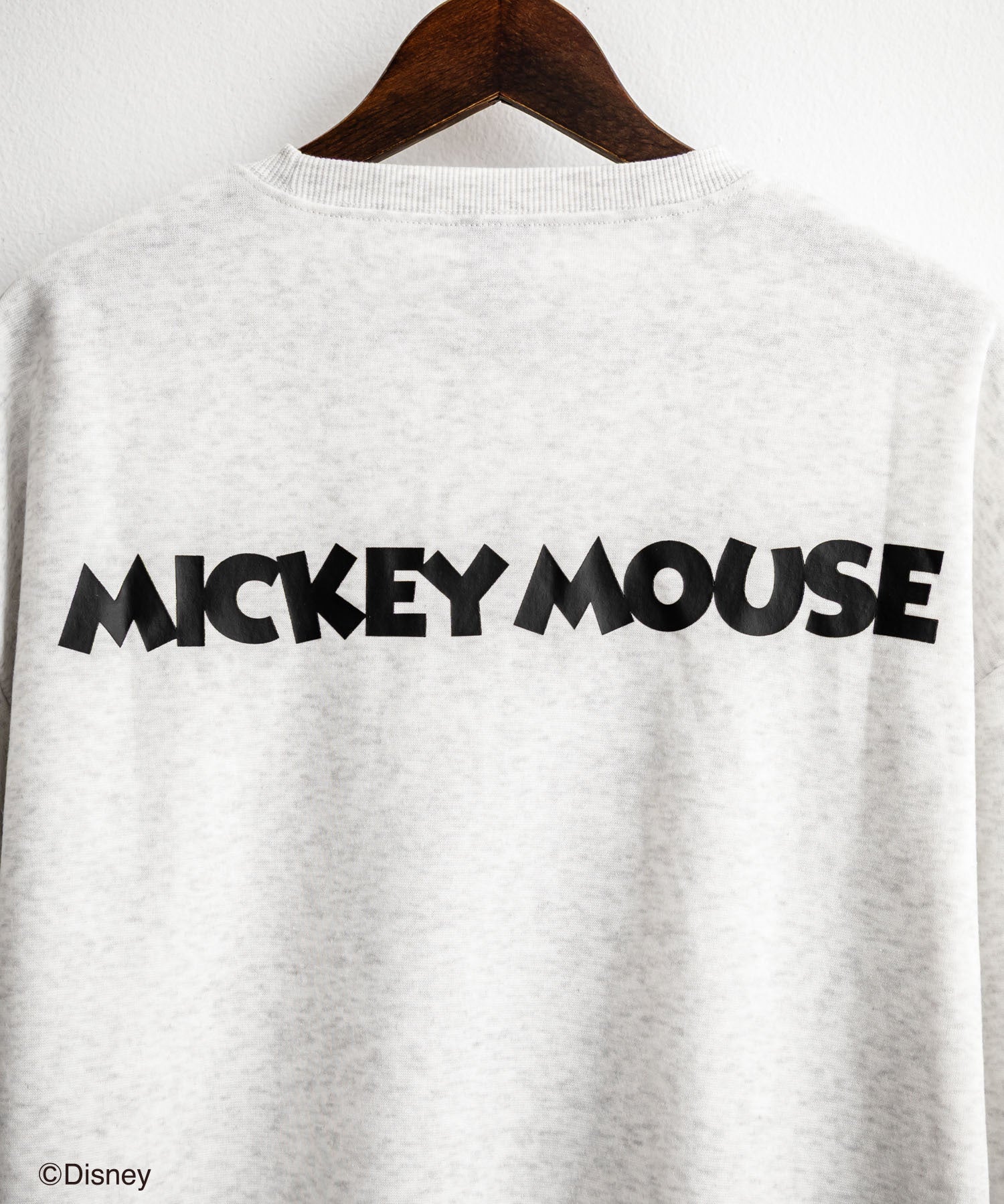 Disney ディズニー MICKEY MOUSE オーバーサイズ ミッキーマウスプリント裏起毛スウェットトレーナー	14939
