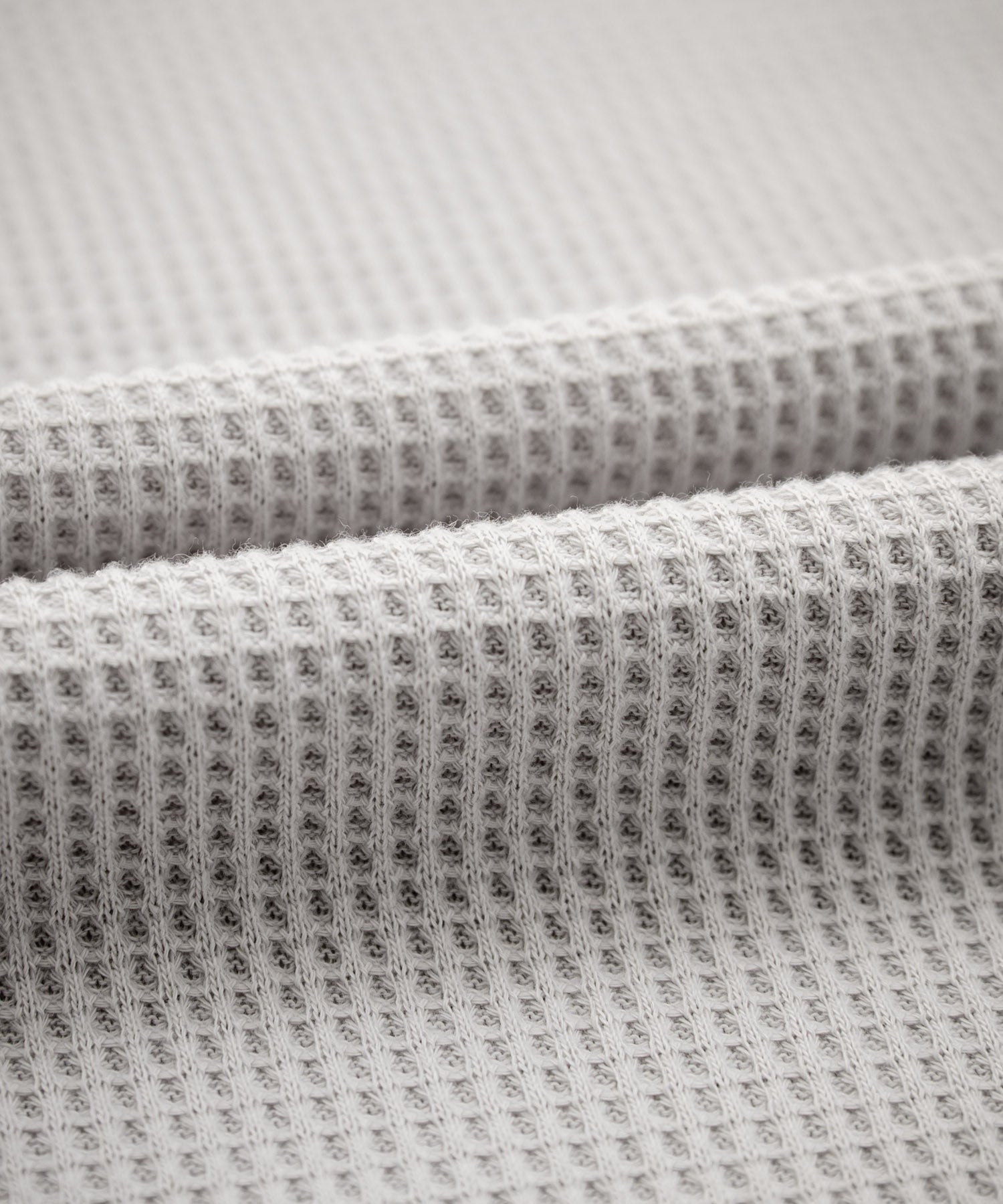 オーバーサイズ T/Cワッフルヘンリーネック半袖Tシャツ 15578