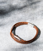 プレート リング チャーム 本革ブレスレット 9569