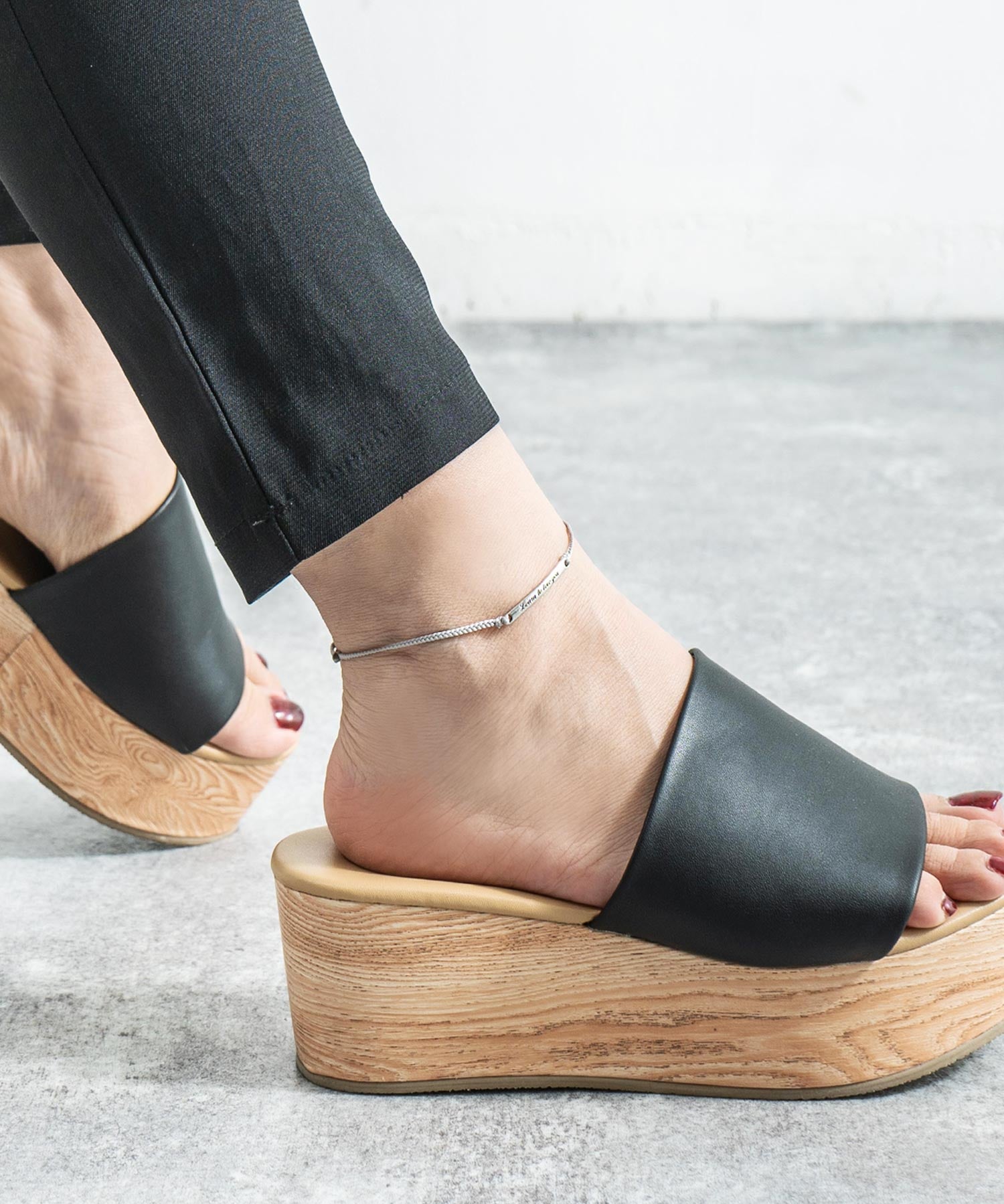 プレート チャーム アンクレット 9570