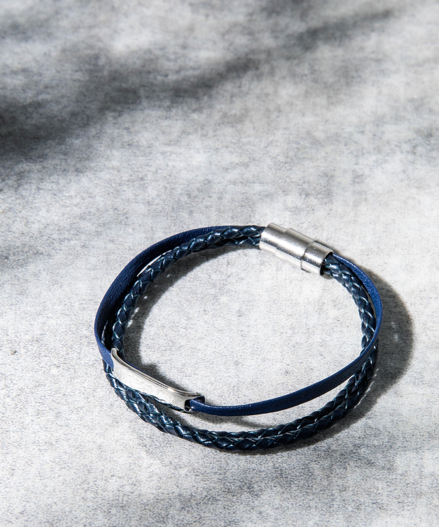 プレート リング チャーム 本革ブレスレット 9569