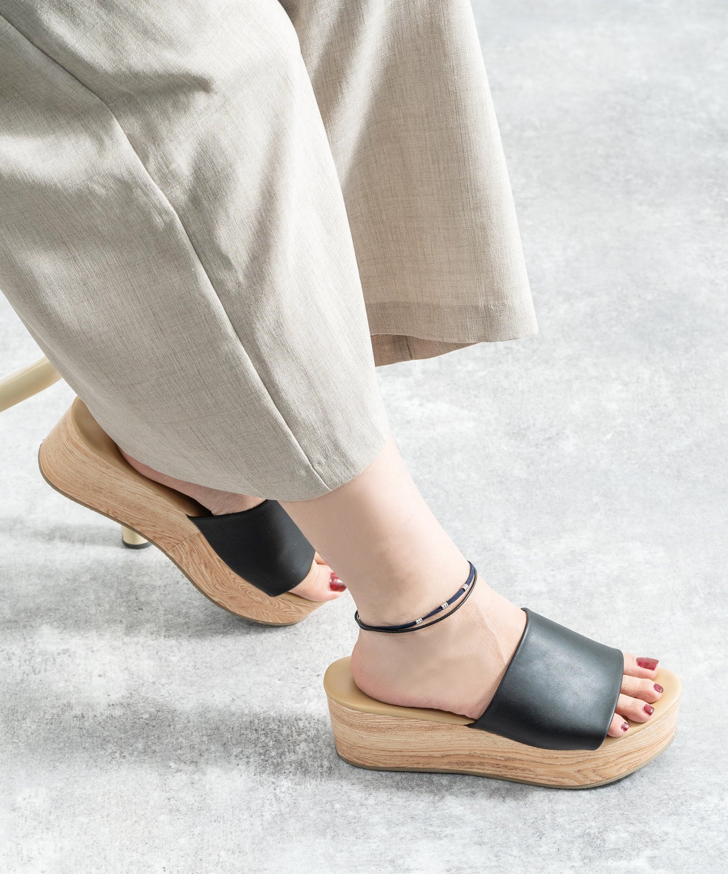 2連アンクレット ブレスレット 9571