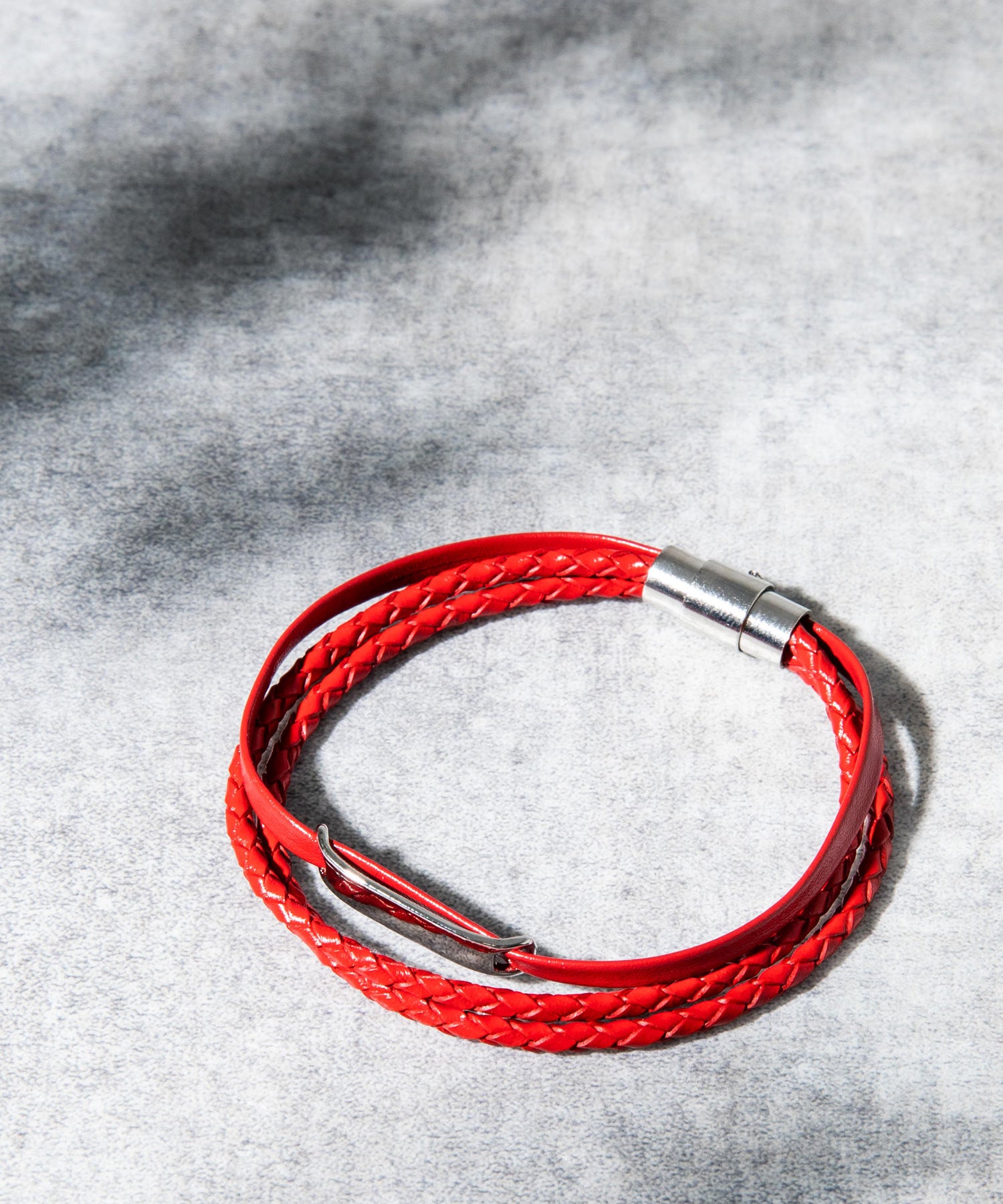 プレート リング チャーム 本革ブレスレット 9569