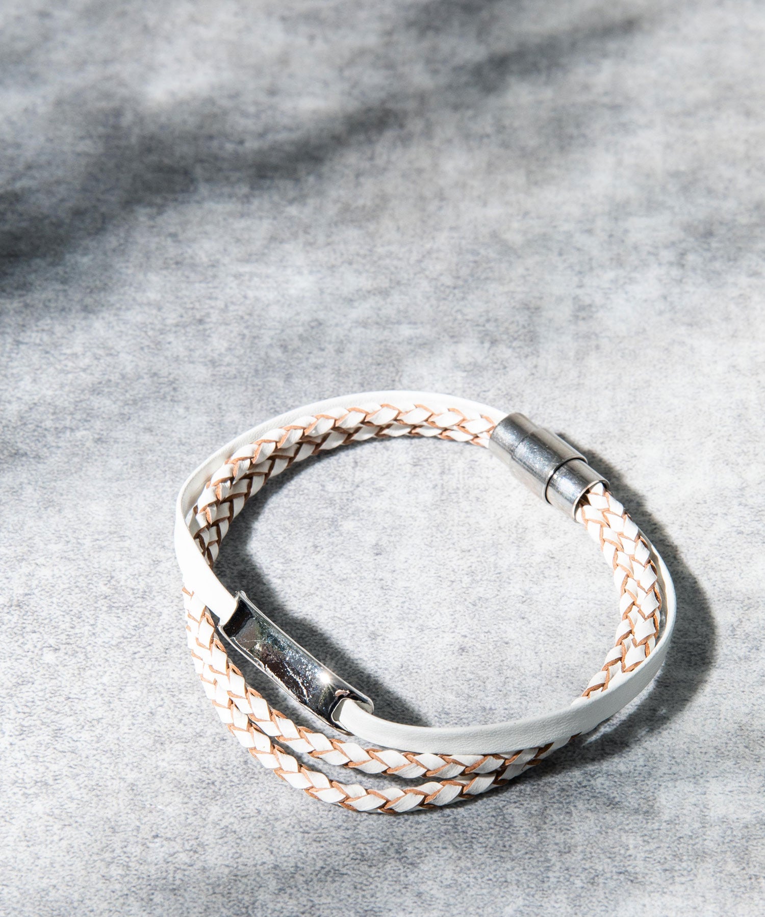 プレート リング チャーム 本革ブレスレット 9569