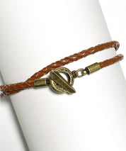 プレート リング チャーム 本革ブレスレット 9569