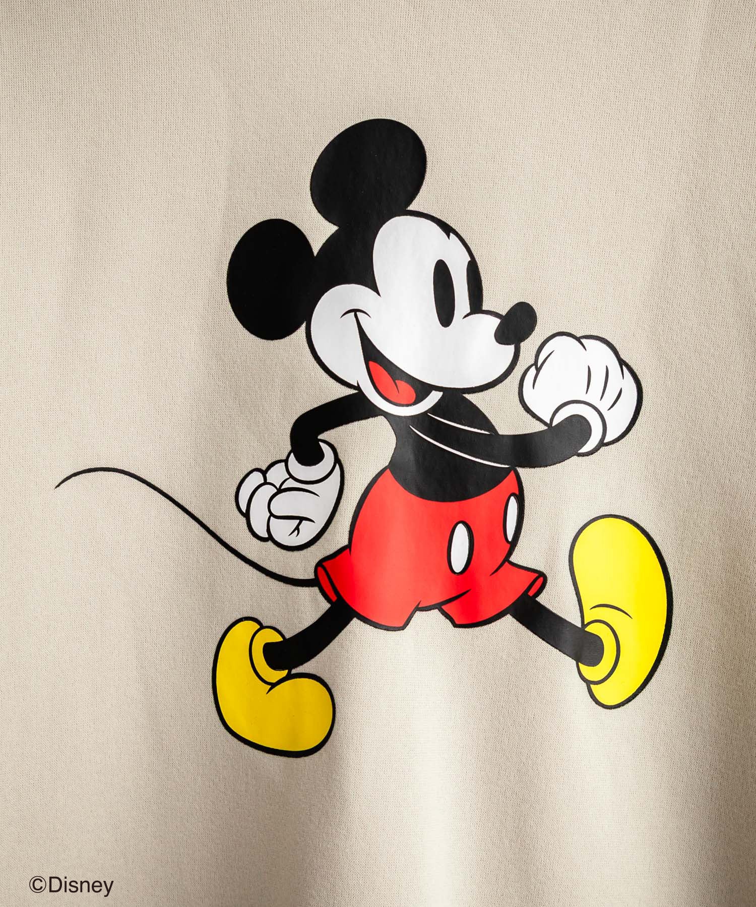 Disney ディズニー MICKEY MOUSE オーバーサイズ ミッキーマウスプリント裏起毛スウェットトレーナー	14939