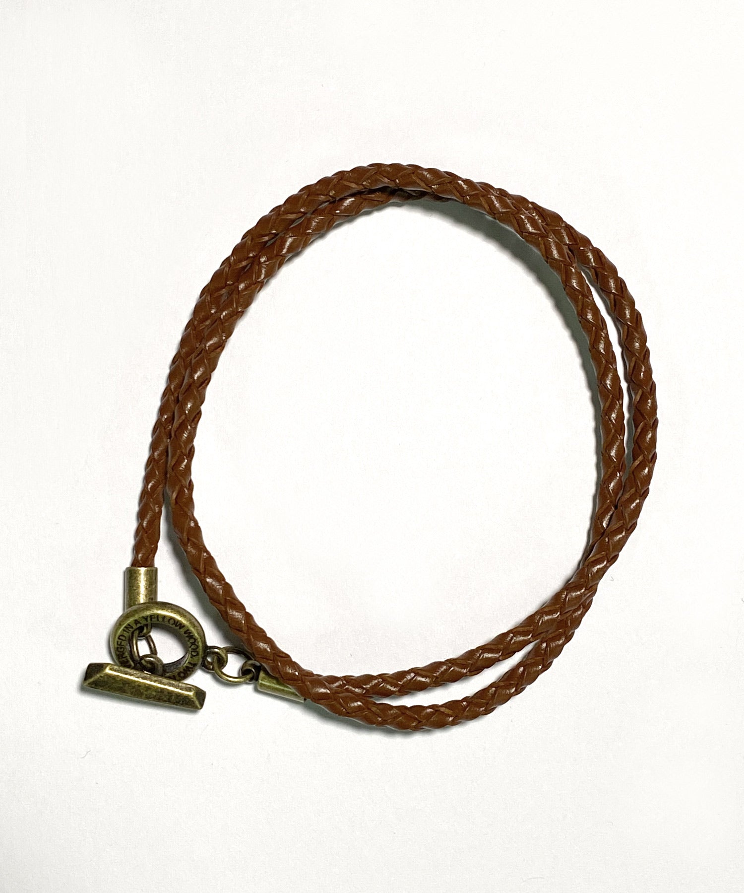 プレート リング チャーム 本革ブレスレット 9569