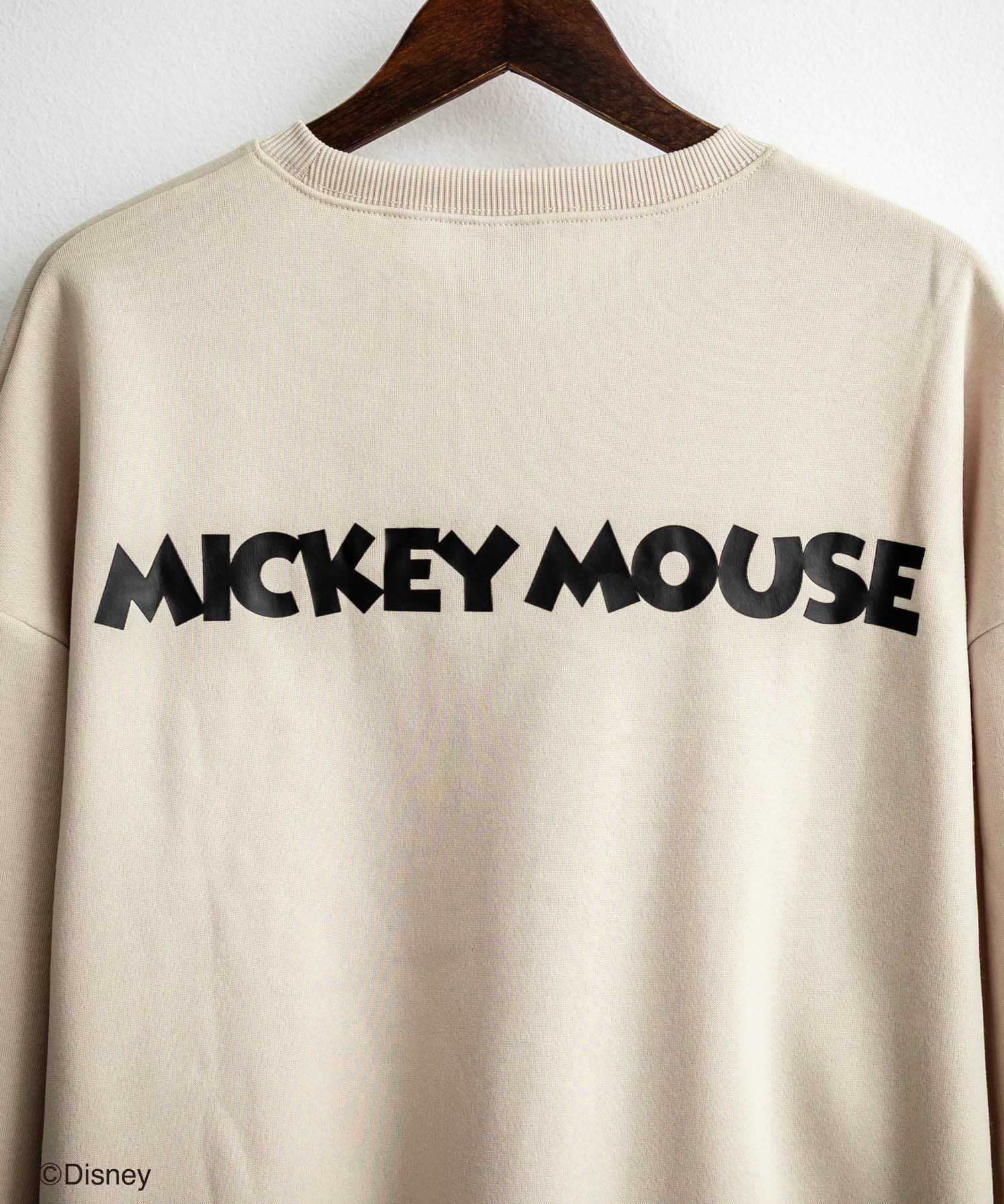 Disney ディズニー MICKEY MOUSE オーバーサイズ ミッキーマウスプリント裏起毛スウェットトレーナー	14939