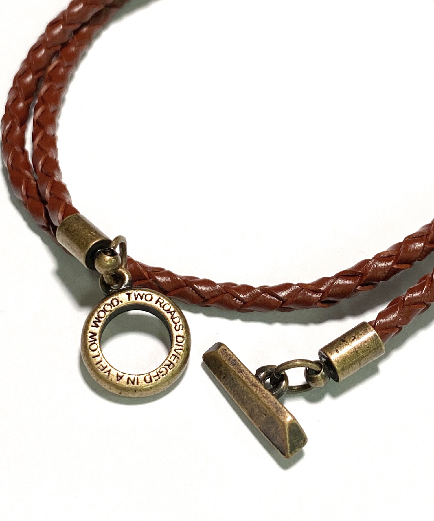 プレート リング チャーム 本革ブレスレット 9569