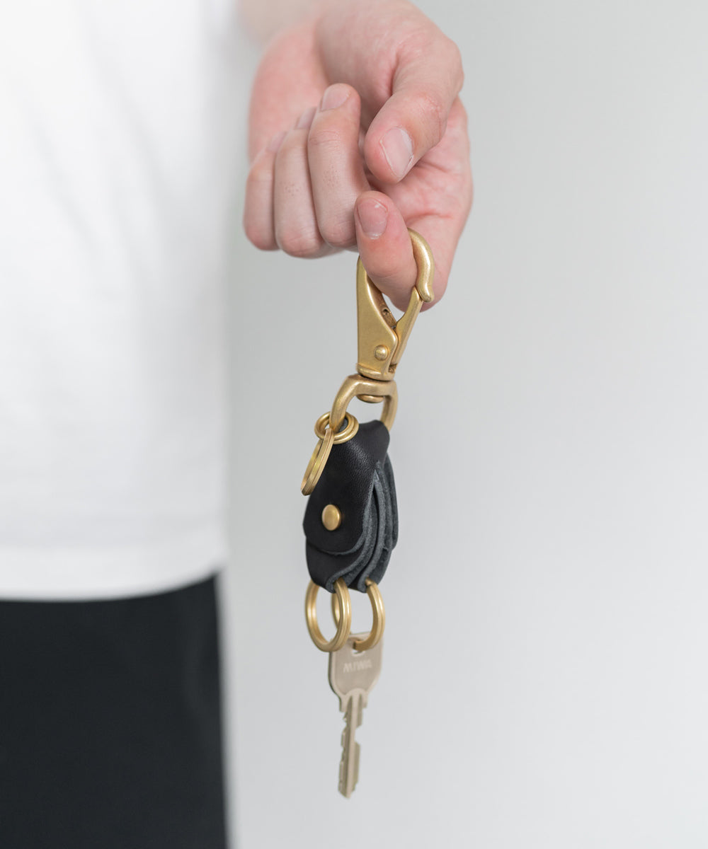 Butler Verner Sails バトラーバーナーセイルズ 日本製 国産ブラス×栃木レザーダブルキーホルダー JA-1897 11048