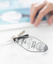 日本製 アクリルホテルキーリング ACRYLIC HOTEL KEY HOLDER(325) AW-1298-2 1938