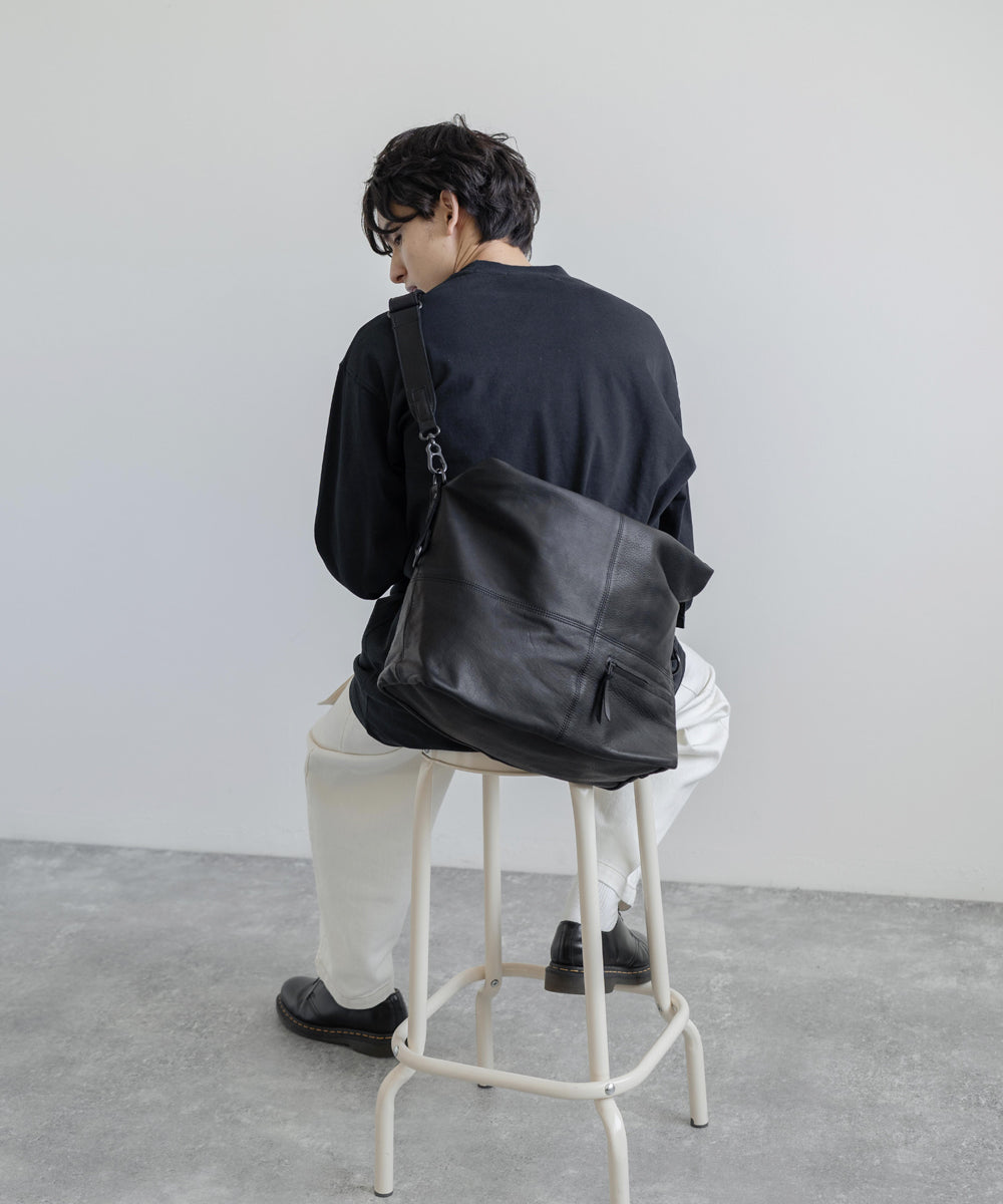 Butler Verner Sails バトラーバーナーセイルズ 日本製 国産オイルレザーエディターズショルダー2nd JA-2128 7834