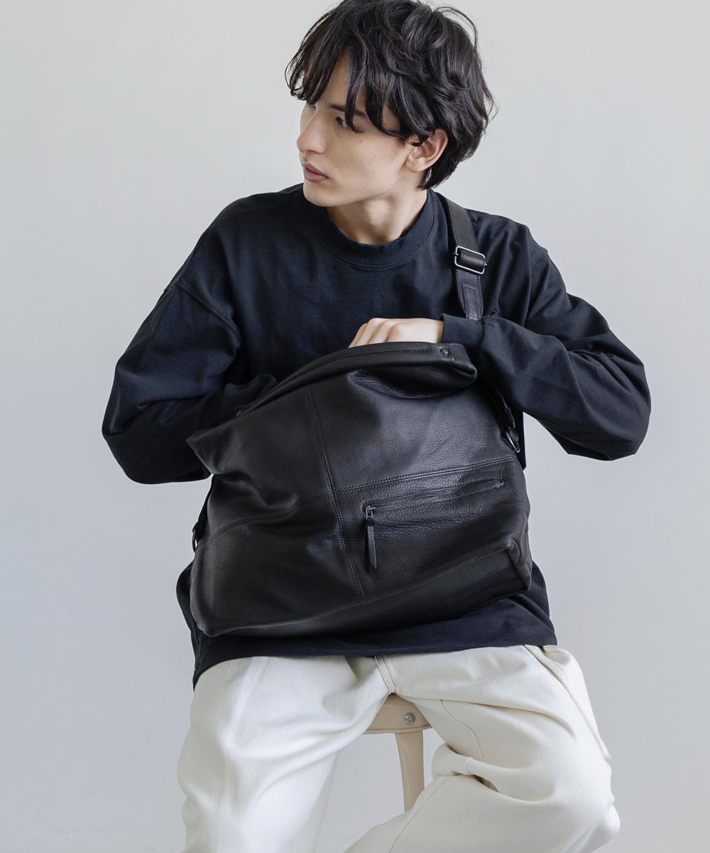 Butler Verner Sails バトラーバーナーセイルズ 日本製 国産オイルレザーエディターズショルダー2nd JA-2128 7834