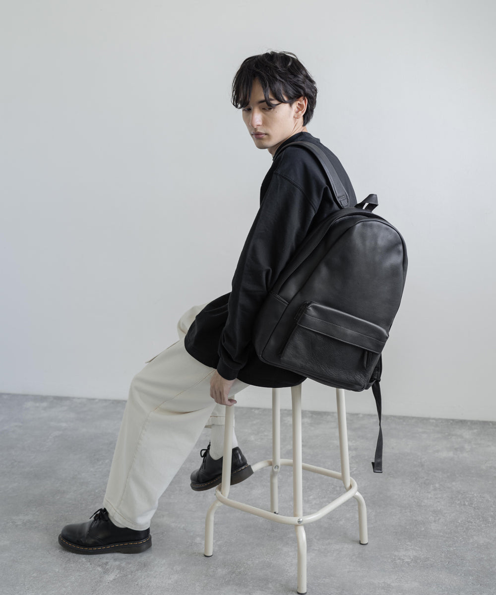 Butler Verner Sails バトラーバーナーセイルズ 日本製国産ヌメ革シュリンクレザーリュック JA-1992 7015