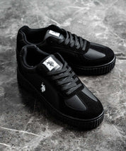 新色追加 U.S. POLO ASSN. ユーエスポロアッスン 厚底ボリュームソールコンビネーションレースアップスニーカー 14137