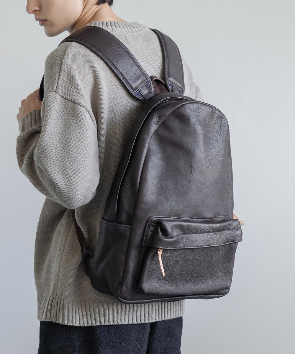 Butler Verner Sails バトラーバーナーセイルズ 日本製国産ヌメ革シュリンクレザーリュック JA-1992 7015