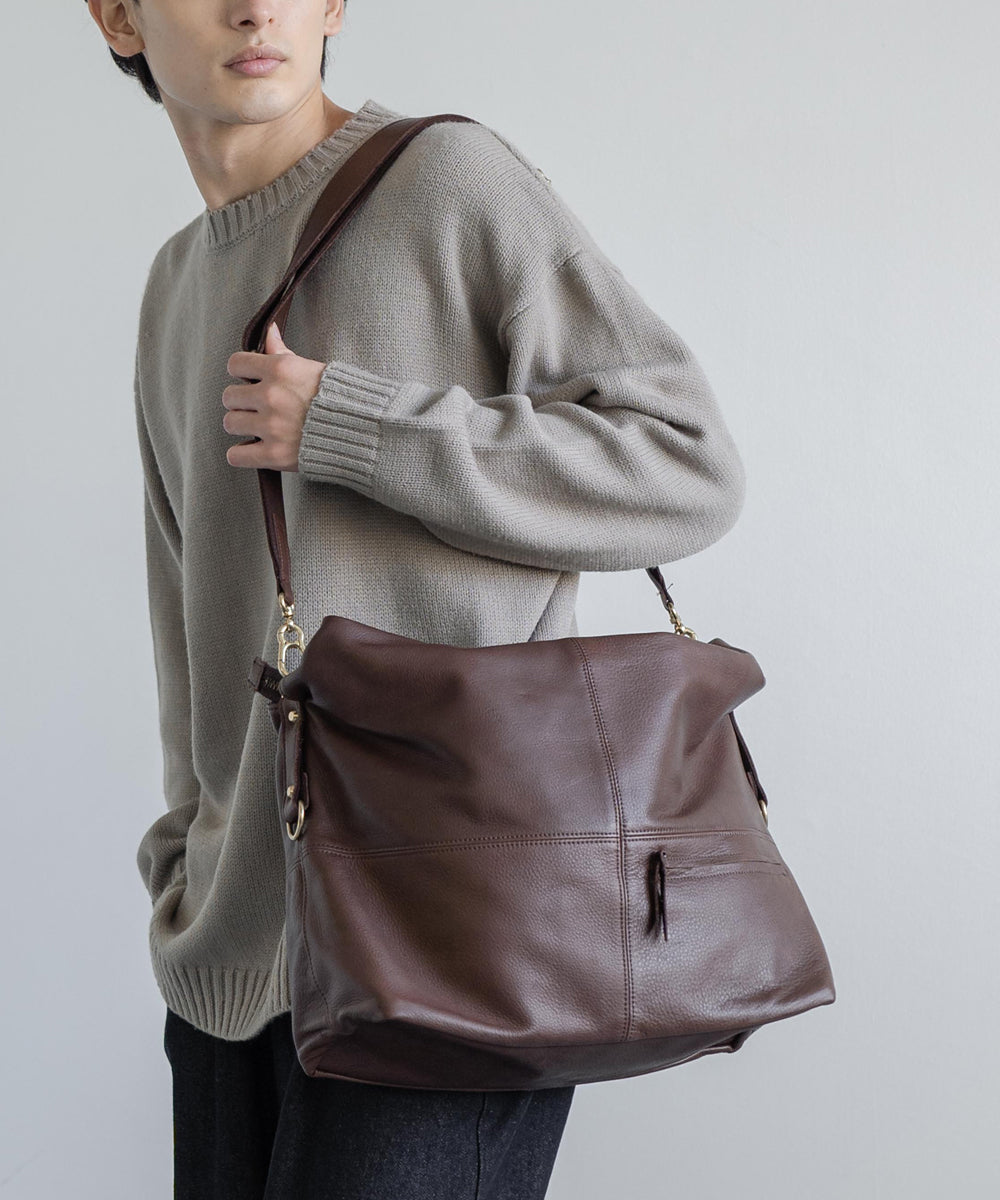 Butler Verner Sails バトラーバーナーセイルズ 日本製 国産オイルレザーエディターズショルダー2nd JA-2128 7834