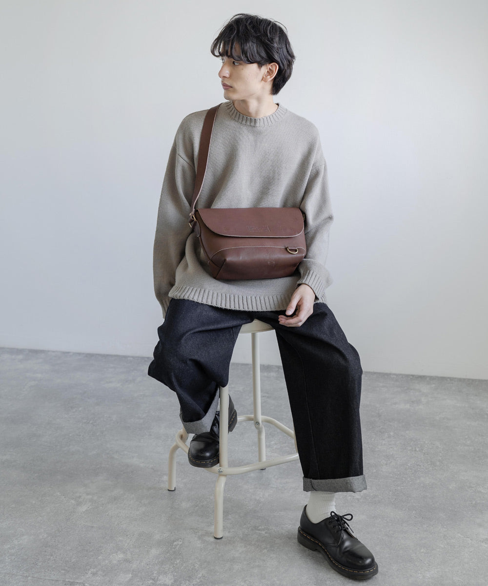 Butler Verner Sails バトラーバーナーセイルズ 日本製 国産本ヌメ革ショルダーバッグ JA-0918-3 1900