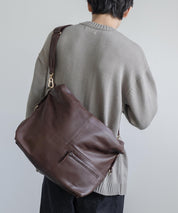 Butler Verner Sails バトラーバーナーセイルズ 日本製 国産オイルレザーエディターズショルダー2nd JA-2128 7834